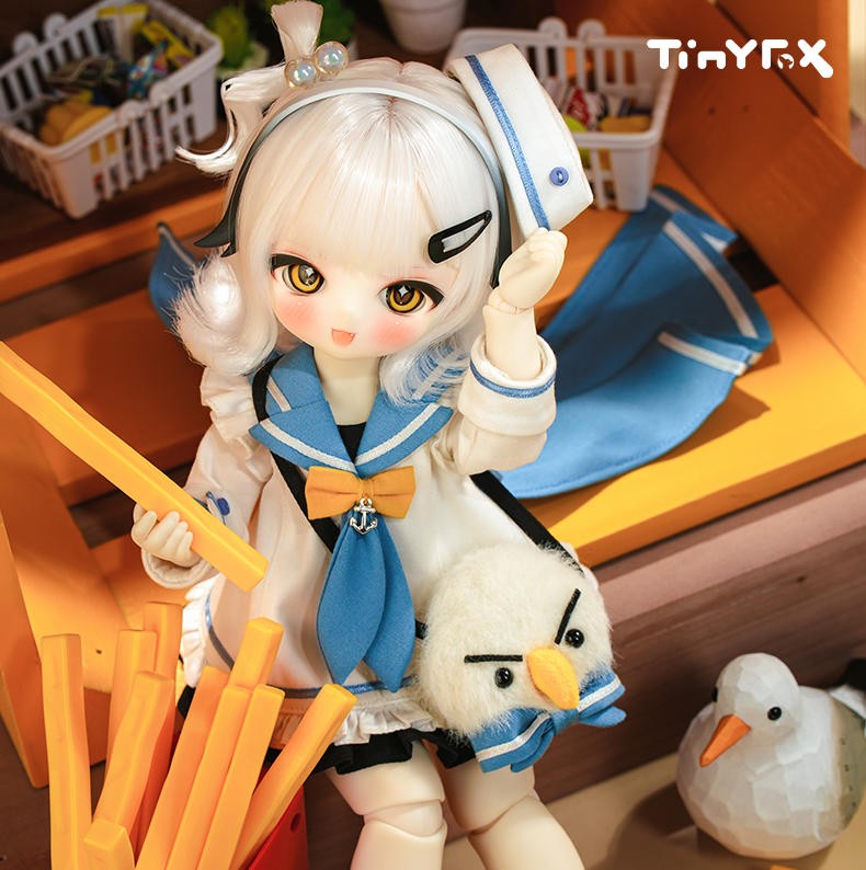 Tinyfox Sailer French Fry Delivery Person 27.5cm/10.8" Bjd 1/6 Full Set Official