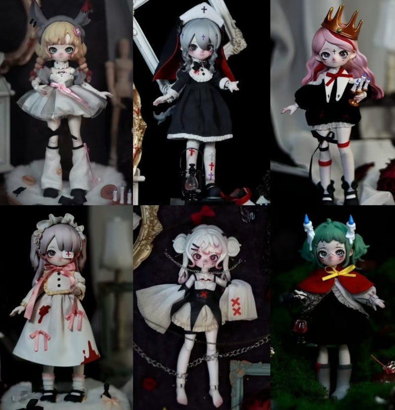Nyssa Bizarre Nightmare Series 18cm/7In Bjd Doll Dressable Action Figure Gift