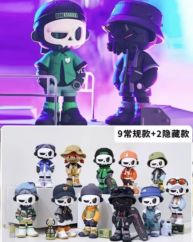 MYTOYS MR.BONE Camping Series 4 Confirmed Blind Box Figure Designer Gift Toy HOT