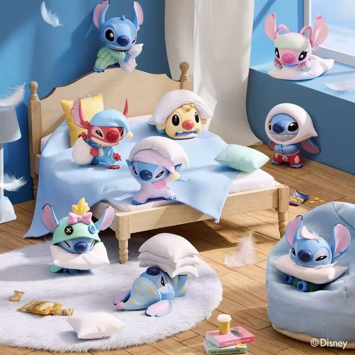 MINISO Disney Stitch Pillow Fight Series Confirmed Blind Box Figure Toys Gift