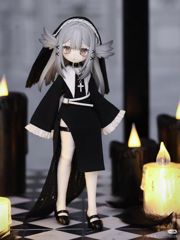 Starry Night Nun Creaters's Essence 18cm/7In Bjd Dressable Action Figure Gift