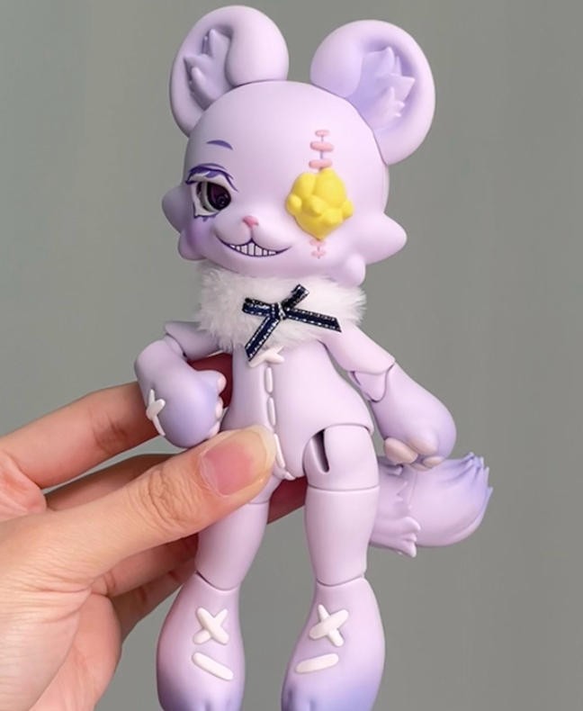 Ufdoll Blueberry Bjd Uma Beast 17.5cm/6.8In 1/12 Scale Lovely Action Figure Gift