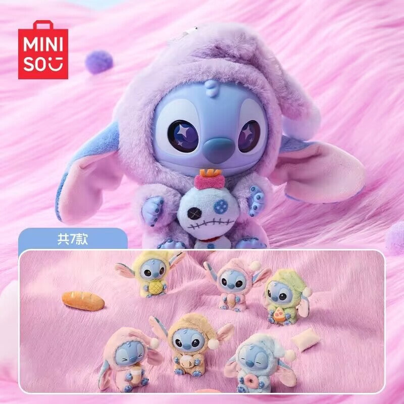MINISO Stitch Eat Something Before Sleep Series Vinyl Figure Confirmed Toy
