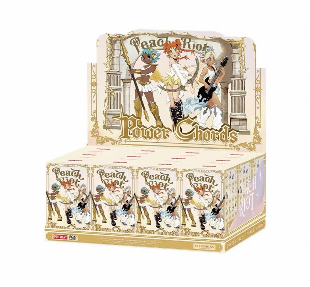 one set(12pcs)-Lil Peach Riot Power Chords Series Blind Box Figures Toy