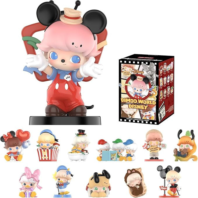 POP MART DIMOO WORLD × DISNEY Series Figures Blind Box Authentic 2.76-3.94inches
