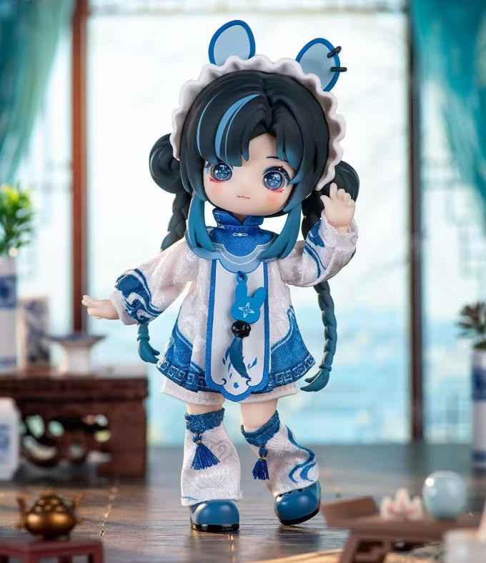 Nagi Ting Lan Rabbit Yunxu Ji 15.19cm/5.9" Bjd Dressable Action Figure In Stock
