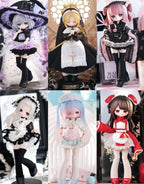6Pcs In A Box Poetry Asymptomatic 14.5cm/5.7in Bjd Dressable Action Figures Gift