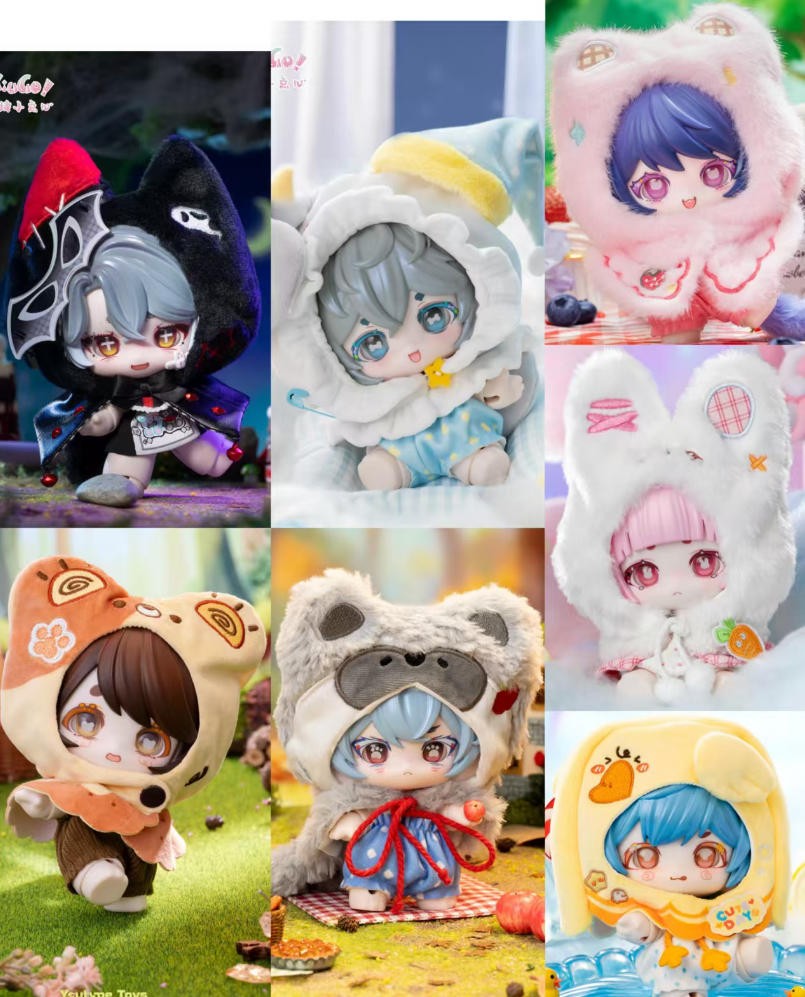 6Pcs Ya XiuGo Animal Dessert Party Bjd Doll 16.2cm/6.3" Cute Baby Dressable Gift
