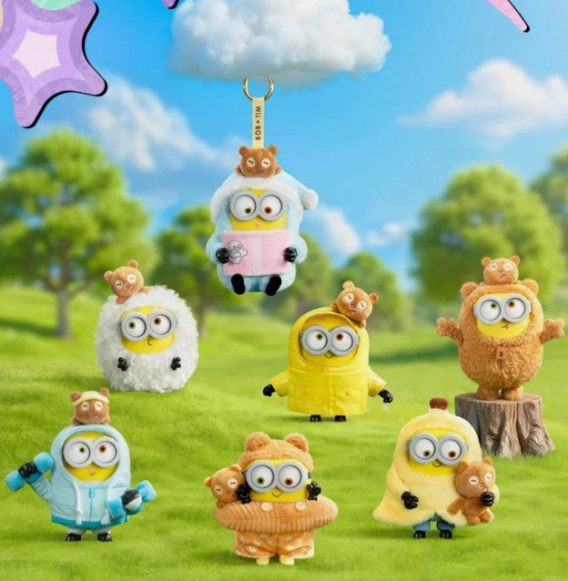 52TOYS MINIONS BOB+TIM BETTER TOGETHER SERIES VINYL PLUSH PENDANT TOY GIFT