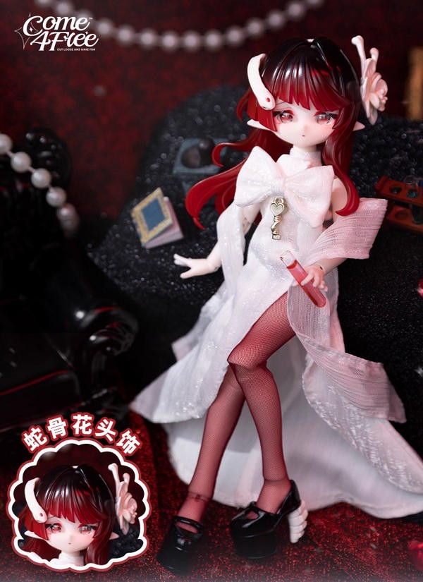 Come4Free Snake Lu Bina Sea Gems 15.8cm/6.2In Bjd Dressable Action Figure Gift