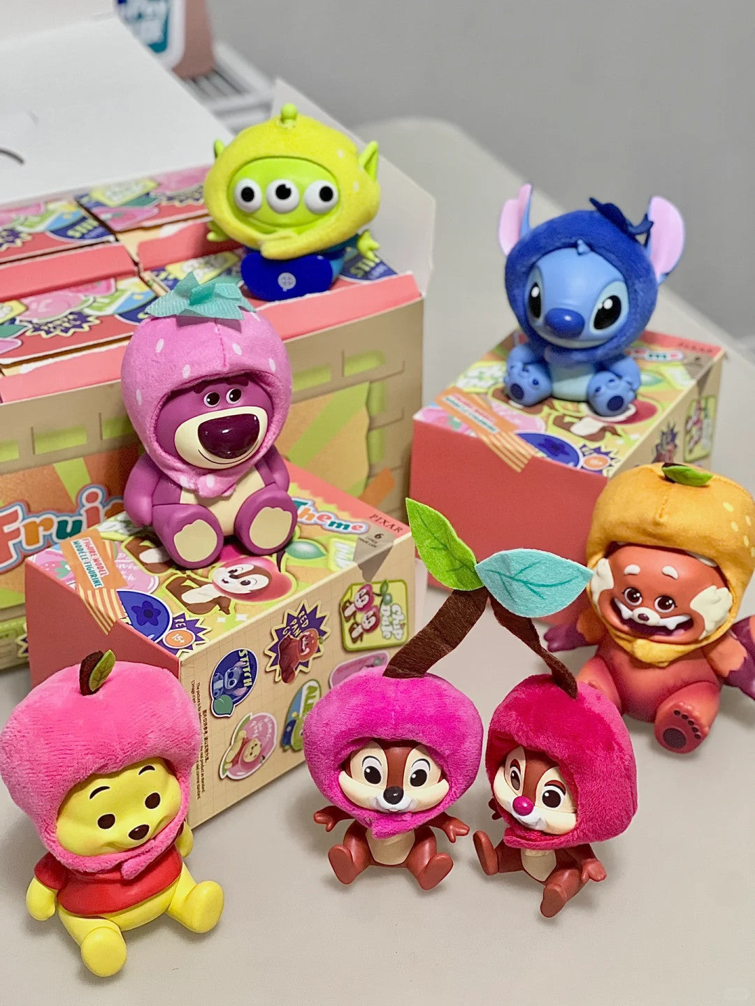 MINISO Disney Fruit Headgear Series Confirmed Blind Box Figure New Toys Hot Gift