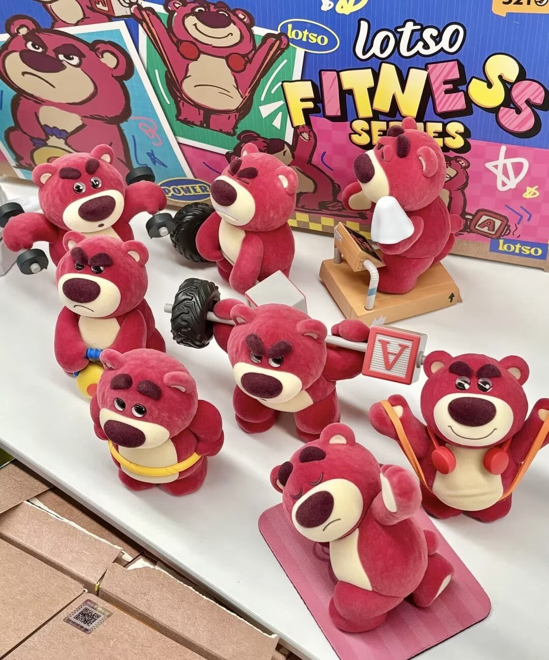 52TOYS Strawberry Bear Lotso Fitness Series Blind Box Figures Toys Gift New