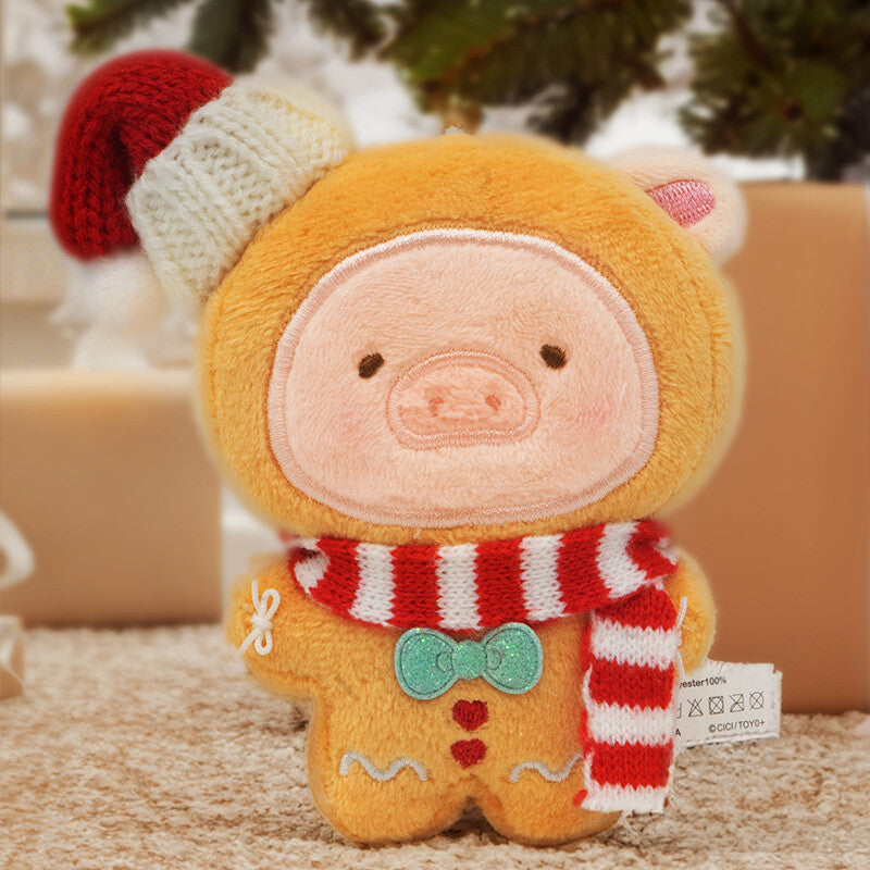 Lulu The Piggy Ginger Man Cos 4.7In Christmas Plush Pendant Genuine Gift