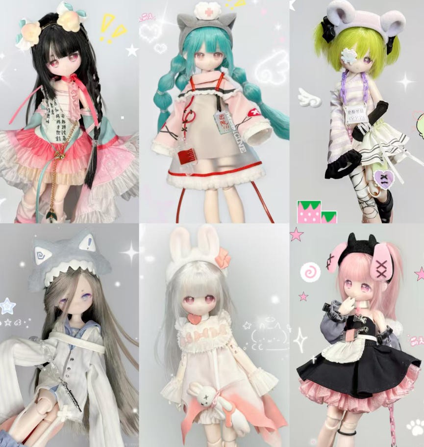 Inedible's Doll Lovely Kwaidan 16.3cm/6.4" Bjd Doll Dressable Action Figure Gift