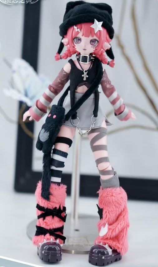 Pre-Sale Forgotten City Violent Cat 17.5cm/6.8" Bjd Dressable Action Figure Gift