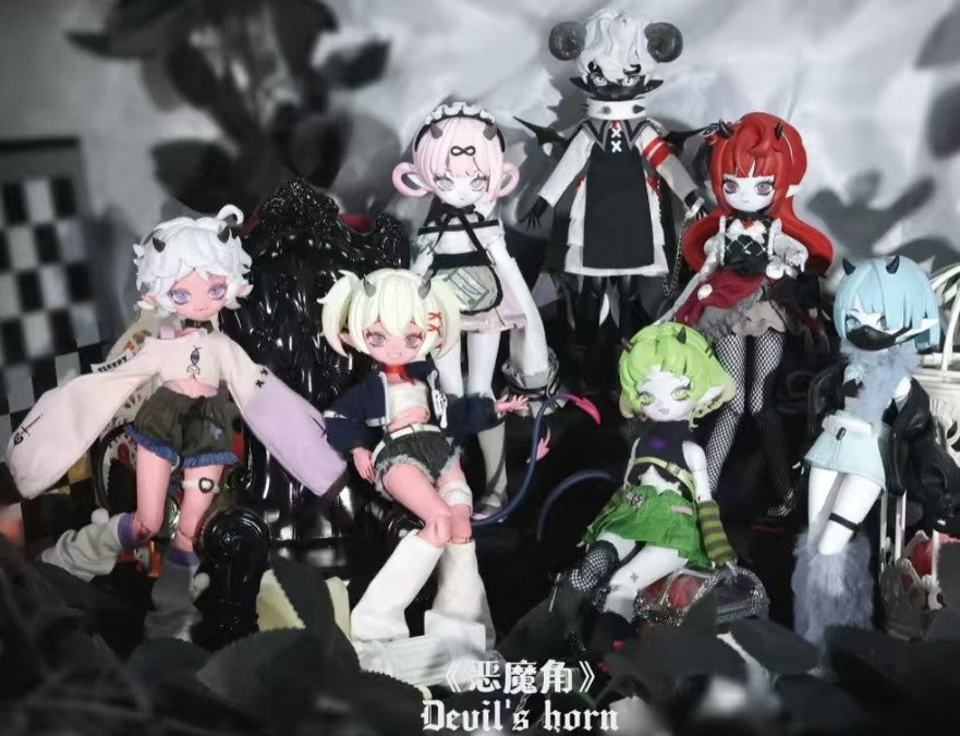 6Pcs Cooze Devil's Born Series 21cm/8.2In Bjd Doll Dressable Action Figures Gift