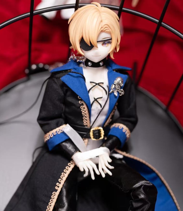 Eternal Night Scar Pirate 21.5cm/8.4In Bjd Dressable Action Figure Gift In Stock