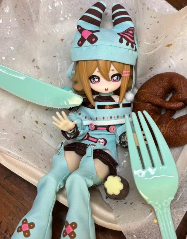 Whirly Radio Waves Cookies Wu 25.6cm/10In Bjd Doll Dressable Action Figure Gift