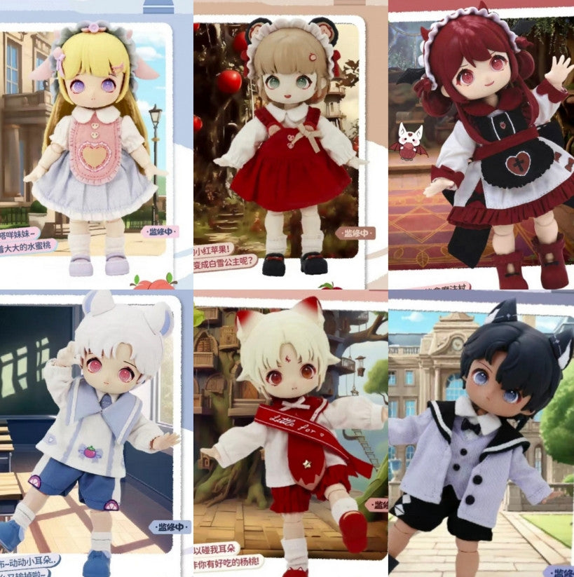 6Pcs Nagi Exchange Student Series 5.9In Bjd Doll Action Figure