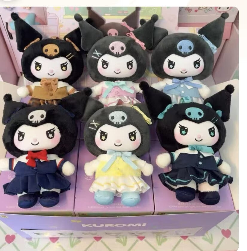 TOP TOY KUROMI School Life Plush Pendant Series Blind Box Figure Toy