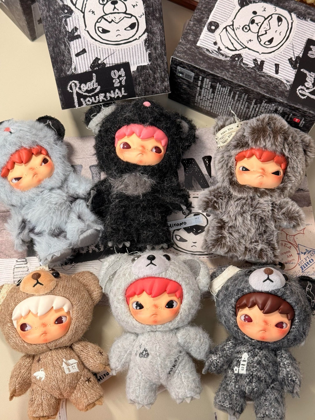 Authentic Hirono Road Journal Series Blind Box Plush Doll Gift Toys Hot
