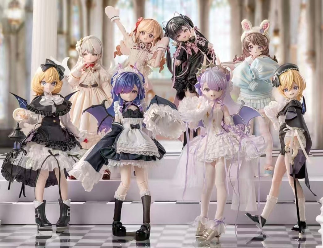 8Pcs Neo Eden Sweet Dream Contract 22cm/8.6In Bjd Action Figures All In Gift