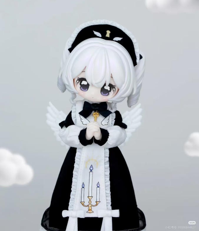 The Key Collection Nun Miracle Guider 16.8cm/6.6in Bjd Dressable Hang Card Gift