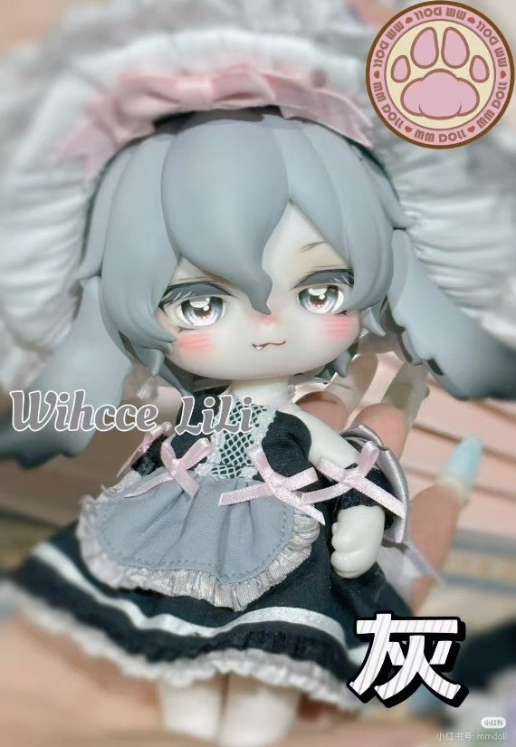 Mmdoll Ufdoll Wihcce Lili Gray Rabbit Limited Bjd Hang Card Action Figure Gift