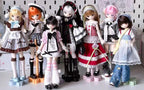 6Pcs Unveiled Door Syncy Land Ootd 22.5cm/8.8" Bjd Dressable Action Figures Gift