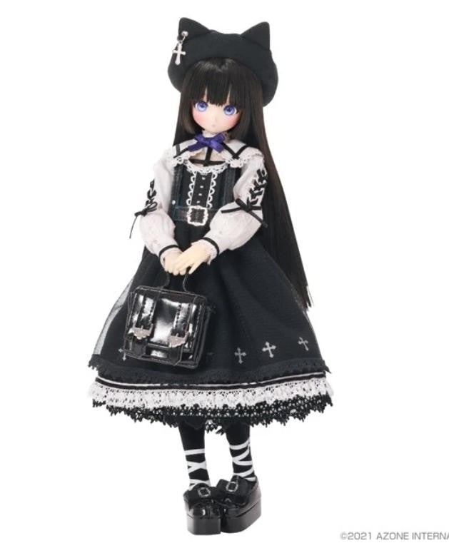 Azone Mii Black Cat Walking Path 23cm/9In 1/6 Cute Full Set Action Figure Gift