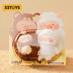 Lulu The Piggy Bear Sheep Magnetic Plush Keychain 3.9" Cute Official Goods