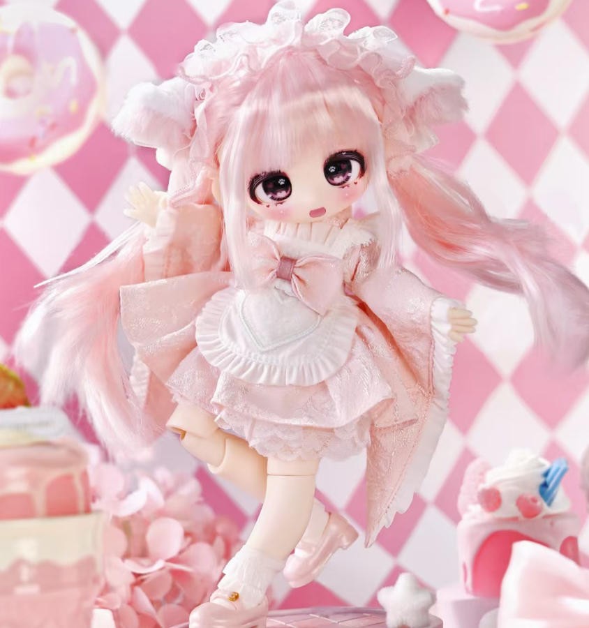 Sweet Velvet Window Display Sakura Mousse Pink 10.2" Bjd Dressable Action Figure
