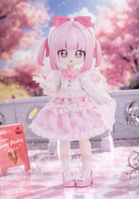 Strawberry Macaroon Sugar 100% Series Bjd Doll Dressable Confirmed Action Figure