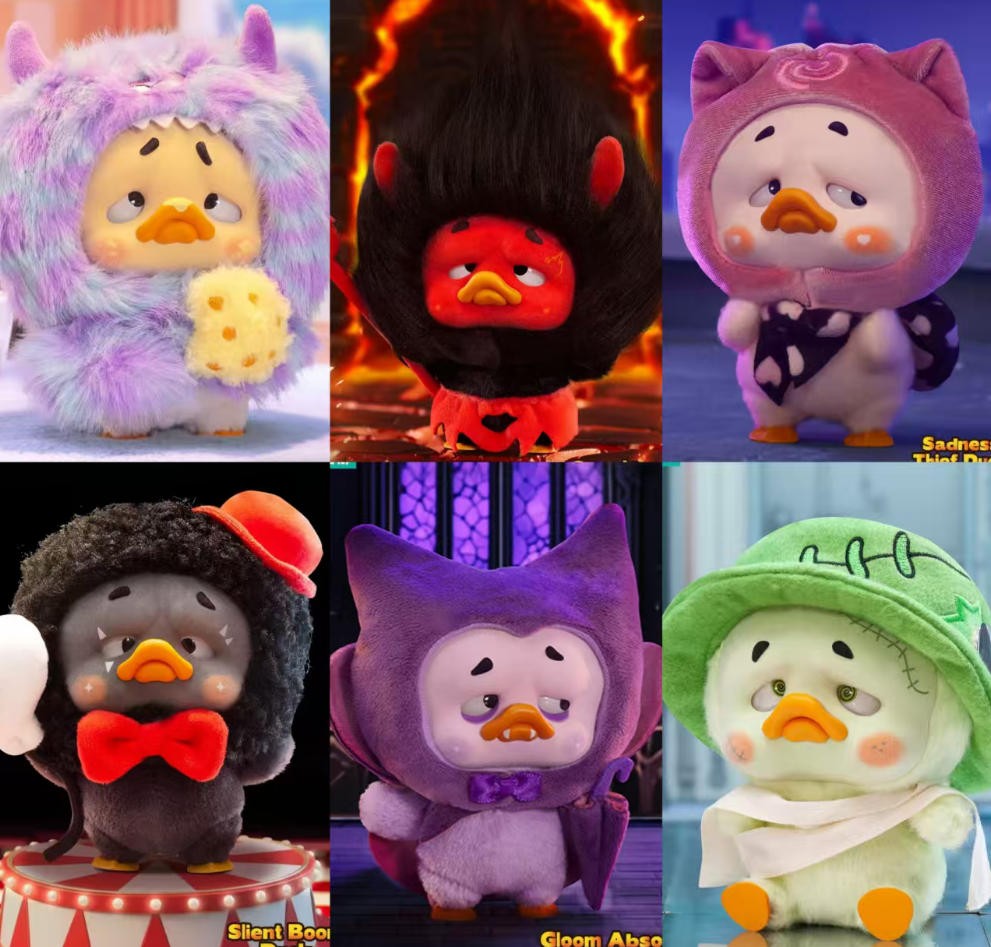 Pocket Upsetduck Colorful Player Duck Series 15cm/5.9In Plush Pendant In Stock