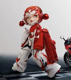 Authentic Skullpanda × Ducati 1/6 Action Toy Gift Figure Toy Cute Hot