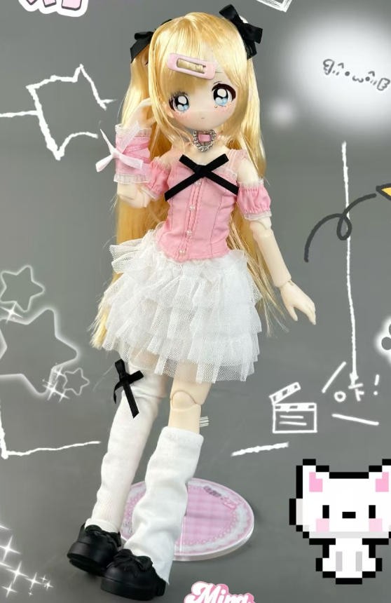 Miralab Shojo Strawberry Crepe Cake Don't Touch My Bangs 23.5cm/9.2In Bjd Gift