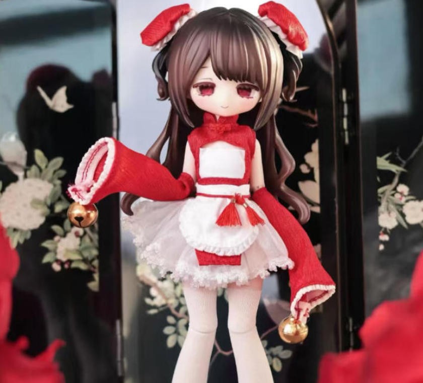 In A Box Poetry Zhuo Ancient Girl Asymptomatic 14.5cm/5.7In Bjd Dressable Doll