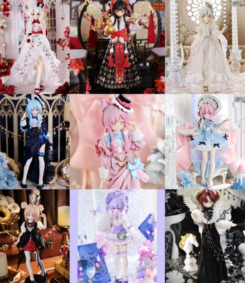 9Pcs Paradox World 18.2cm/7.1" Bjd Doll Dressable Action Figures Official All In