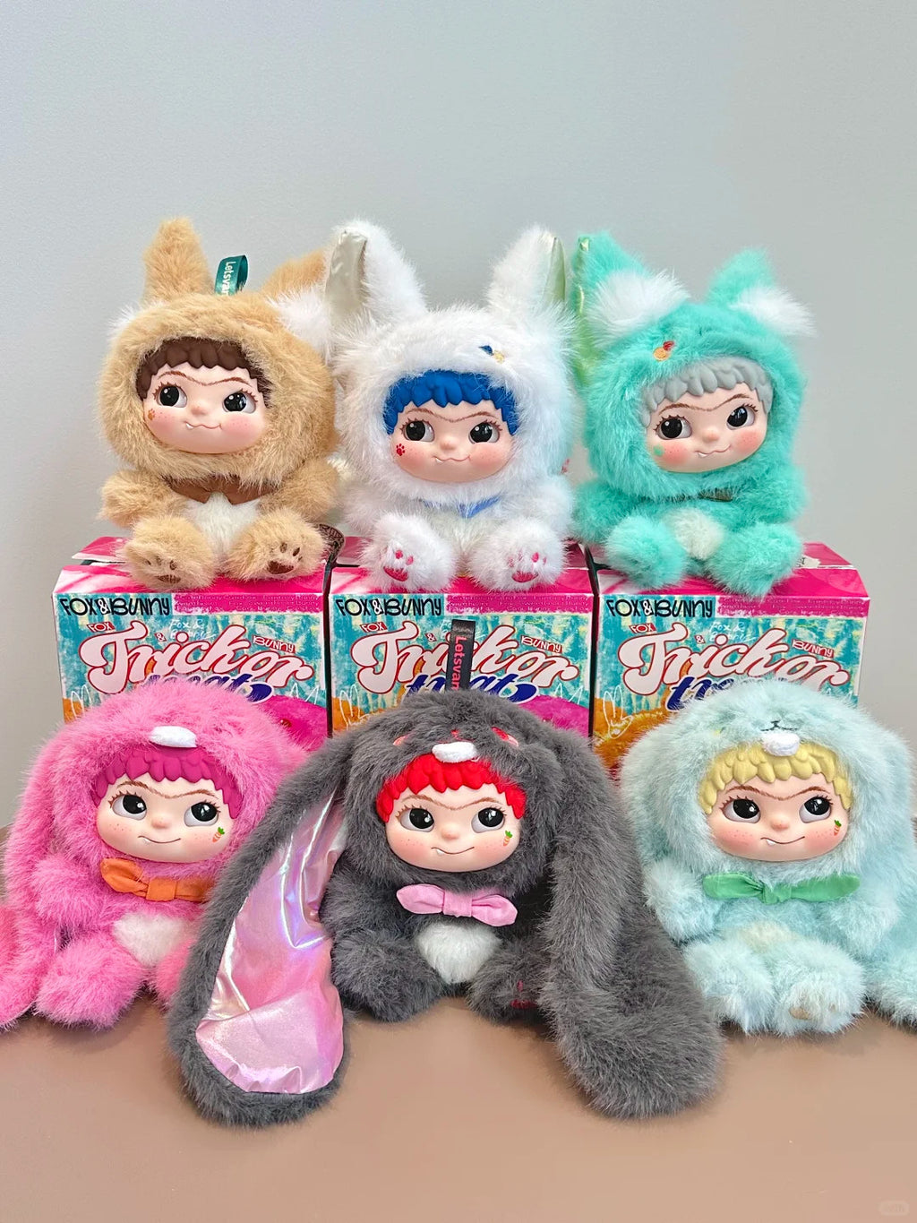MINISO WAKUKU Fox&Bunny Trickor Treat Series Blind Box Figure Plush Gift New