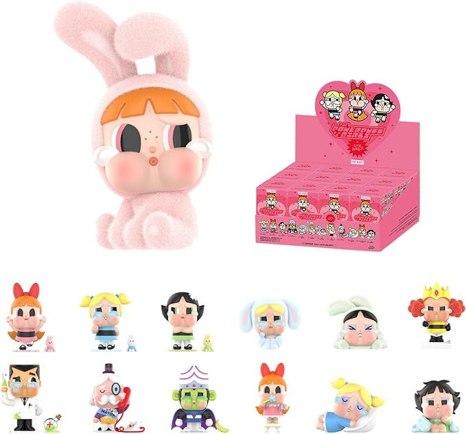 POP MART CRYBABY The Powerpuff Girls Series Confirmed Blind Box of 12 Toys Gift