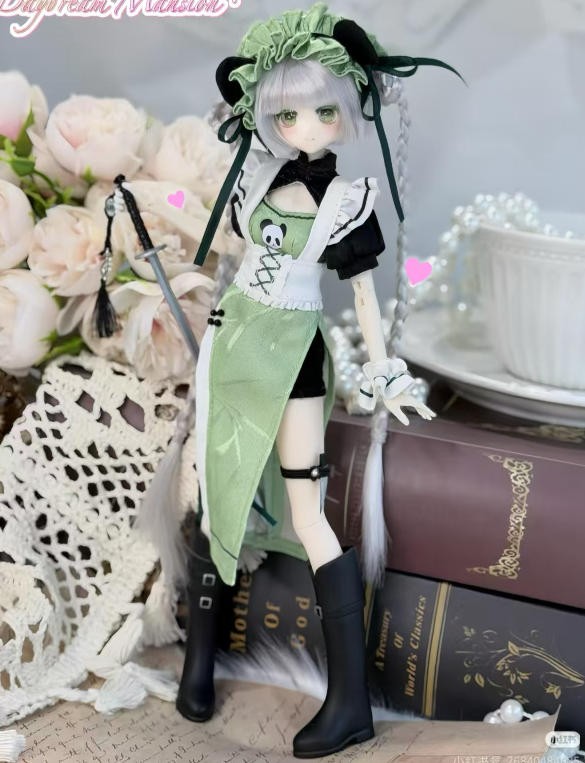 Pre-Sale Daydream Mansion Green Grape Panda 7.4In Bjd Doll Action Figure Gift