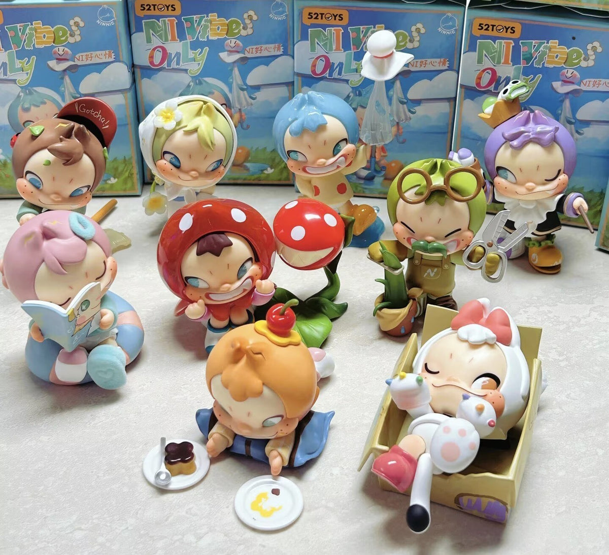 52toys Ninnic Good Mood Series Confirmed Blind Box Figure Toys Hot Gift New