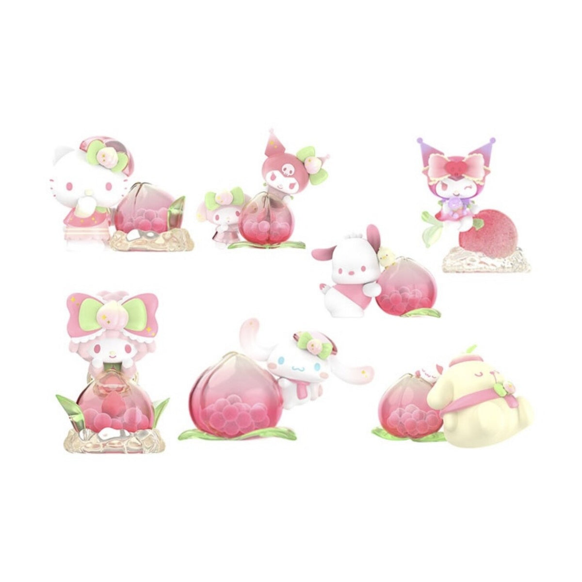 TOPTOY Sanrio Kuromi Genki Peach Series Blind Box Authentic Hot Toy Gift