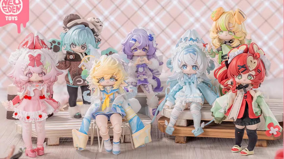 6Pcs Neo Eden Mia Sweety 5.9" Bjd Dressable Action Figure Official In Stock Gift