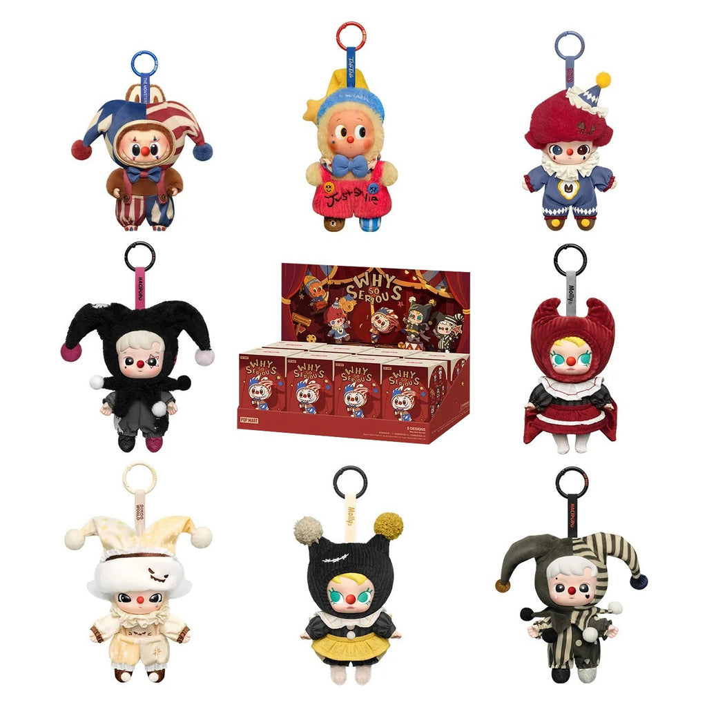 POP MART WHY SO SERIOUS Series-Vinyl Plush Pendant Blind Box5.78inches Authentic