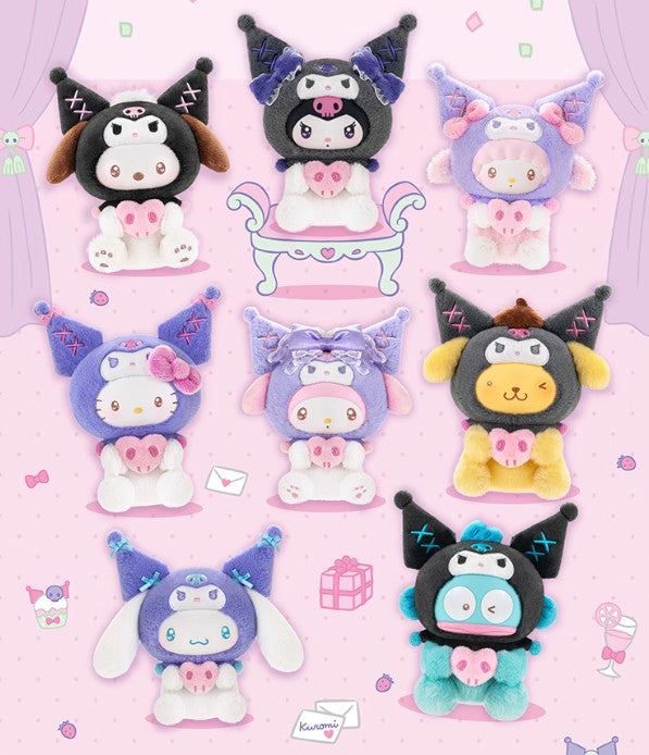 TOPTOY Kuromi Birthday Party Series Plush Pandent Blind box Figures Art Toy Gift