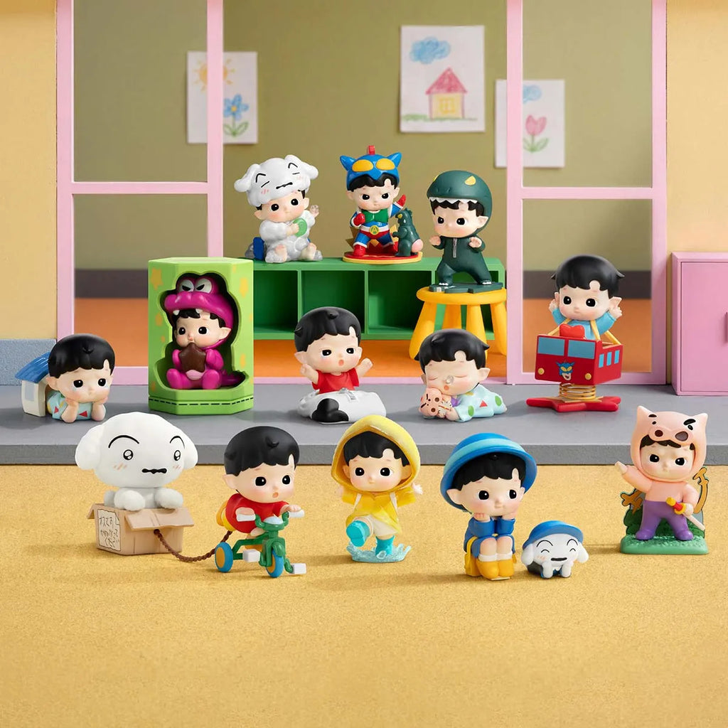 POP MART HACIPUPU x CRAYON SHINCHAN One Day in Kasukabe Series Figures Authentic