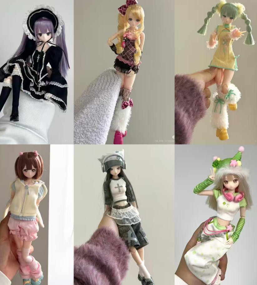 6Pcs Mix Angel 25.5cm/10In Bjd Lovely Girls 1/6th Dressable Action Figures Gift
