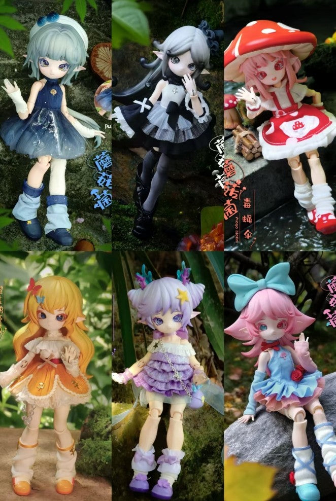 Mogo Bloom Mushroom 14.2cm/5.5In Bjd Doll Dressable Action Figure Gift In Stock