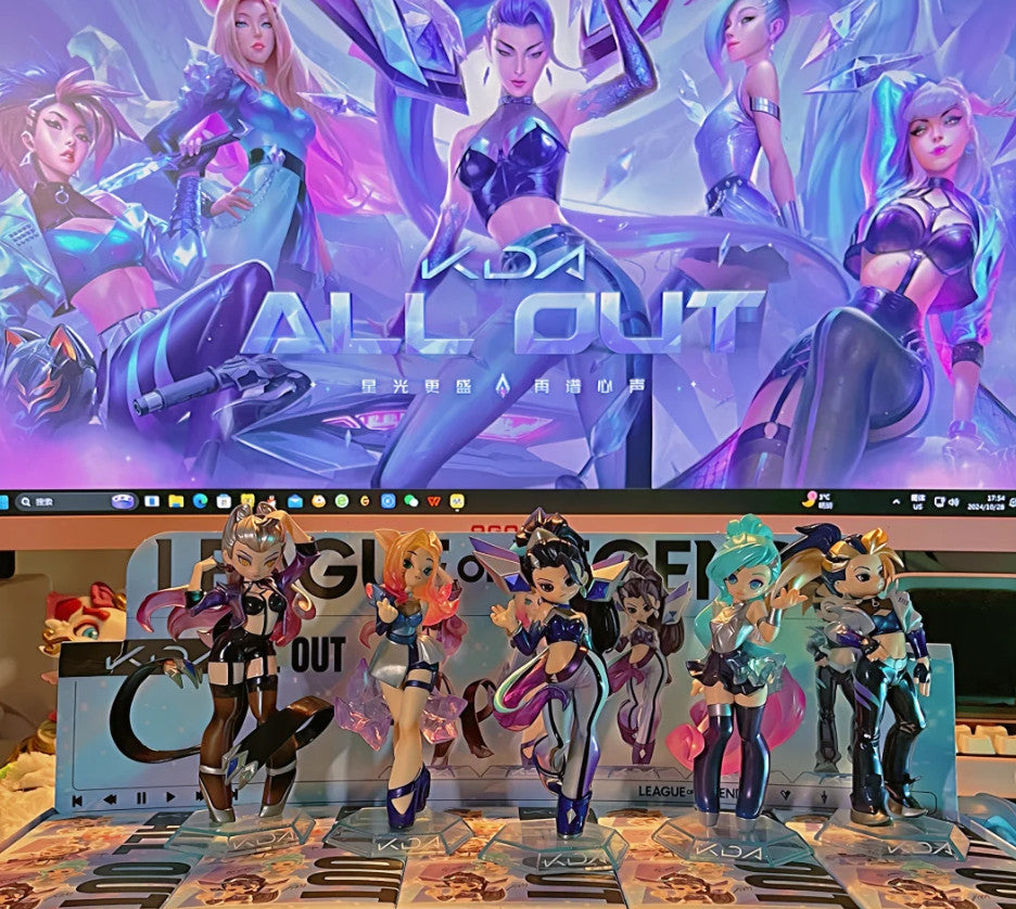 POP MART LOL K/DA ALL OUT Series Blind Box Figure Toys New Gift New202